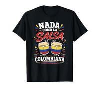 Salsa Colombiana Musica Bandera Colombiana Orgullo Parcero Camiseta
