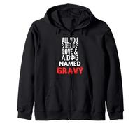 Salsa con nombre de perro - ¡Todo lo que necesitas es amor! Sudadera con Capucha