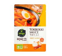 Salsa coreana dulce y picante para Tteokbokki Topokki 120 g (pack de 3 unidades), sabor street food, textura espesa y brillante, ideal para pasteles de arroz, salteados y dips