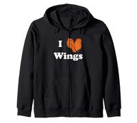 Salsa de búfalo I Love Buffalo Wings Lover Buffalo Sudadera con Capucha