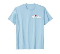 Salsa DE Chili Picante I Love Heart Sriracha Camiseta