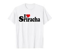 Salsa DE Chili Picante I Love Heart Sriracha Camiseta