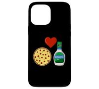Salsa de condimentos Divertidos para Amantes de la Pizza con aderezo Ranchero Carcasa para iPhone 13 Pro MAX