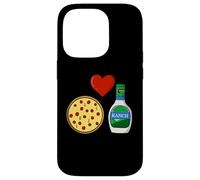 Salsa de condimentos Divertidos para Amantes de la Pizza con aderezo Ranchero Carcasa para iPhone 14 Pro