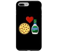 Salsa de condimentos Divertidos para Amantes de la Pizza con aderezo Ranchero Carcasa para iPhone 7 Plus/8 Plus