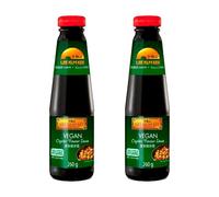 Salsa de Ostras Vegana 260 g en botella de cristal, estilo asiático umami para wok, salteados, noodles y marinados, alternativa 100% vegetal