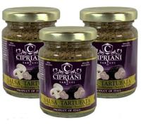 Salsa de trufa, 100% producida en Italia, elaboración artesanal, Comida vegana, Sin Gluten, Condimento para pasta, carne, rústica, ideal aperitivo, pack de 3 x 80 g