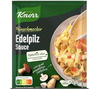 Salsa Edelpilz - Sopa alemana para preparación rápida sin aditivos, salsa de champiñones nobles - Mezcla lista en un instante - Compatible con Knorr Feinschmecker - 38g