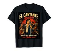 Salsa El Cantante Modo Retro Latino Dance Música Camiseta