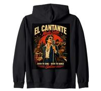 Salsa El Cantante Modo Retro Latino Dance Música Sudadera con Capucha