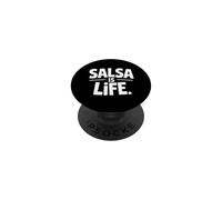 Salsa es la Vida Gracioso Dicho Amante de la Comida Humor PopSockets PopGrip Adhesivo