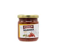 Salsa Harissa suave 190 g en tarro de cristal, pasta de guindilla roja picante moderado para couscous, marinados, verduras y salsas