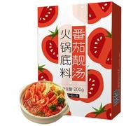 Salsa para Caldo de Olla Caliente Al Estilo Sichuan con Tomate, Auténtico Condimento Chino para Sopa de Olla Caliente, Base para Sopa para Fondue China y Cocina.