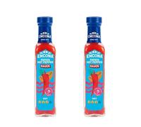 Salsa picante de chile habanero con papaya 142 ml Pack 2 botellas de vidrio Toque caribeño afrutado para tacos, pollo, carnes y marinados