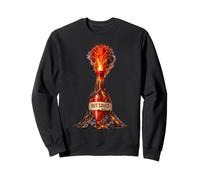 Salsa Picante Lava Fuego Ardiente Volcán Erupción BBQ Alas Amantes Sudadera
