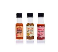Salsa Picante. Pack 3 salsas picantes de IBIZA. 1) Salsa Picante Habanero Ahumado. 2) Salsa Carolina Reaper Amarilla. 3) Salsa Carolina Reaper Roja. Salsas Picantes Pack perfecto para tus recetas.