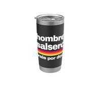Salsa Salsero Baile Rueda Cuba | SBK Salsa Bachata Kizomba Vaso térmico de acero inoxidable de doble pared