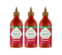 Salsa Sazonadora TABASCO Sriracha, Pack de 3 Botellas Exprimibles, 3 x 256ml, 768ml Volumen Total, 17.5x6x18.5cm