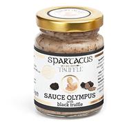 SALSA SPARTACUS TRUFA OLYMPUS ENCURTIDA EN ACEITE DE GIRASOL CON NATA ESPECIAS AJO CONDIMENTO GOURMET PERFECTO PARA PIZZA FIDEOS ENSALADA PATATAS CARNE Y HUEVO IDEA DE REGALO VEGANO (Olimpo negro)