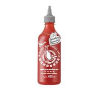 Salsa Sriracha Ahumada 455 ml, picante con ajo para barbacoa, marinados, noodles y dips, sin gluten, apta vegana, botella con dosificador