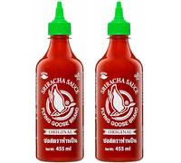 Salsa Sriracha de Chile Picante, Condimento con toque Picante, Flying Goose, Sin Gluten, Vegana, Halal, Ideal para cualquier comida, Paquete de 2 x 455 ml
