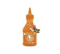 Salsa Sriracha Mayo Picante 200 ml Vegana sin gluten, mayonesa vegetal cremosa con picante alto para burgers, sushi, tacos y dips
