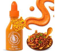 Salsa Sriracha Sweet & Chili, Mezcla entre el dulce y el picante, Condimento con toque Picante, Flying Goose, Con Gluten, Mezcla Sriracha y Mayonesa, Ideal para dipear, salsas y sopas, 200 ml