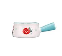 Salsa transparente para salsa, jarra de salsa de barco, jarra de crema de cerámica, botella de crema de leche, jarabe de café, tazón de remojo para servidor, 3 piezas de boquilla de labios sin goteo