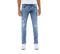 Salsa Vaqueros Lima Tapered Premium Blue y Rotos