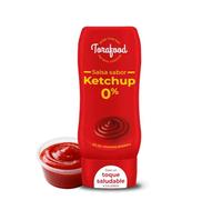 Salsa Zero Ketchup 330ml | 0% Azúcares Añadidos | Sabor Clásico | Ideal para Recetas Saludables | Torafood