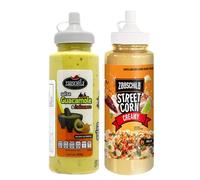 Salsas Mexicanas Cremosas 265g | Guacamole Habanero, Street Corn | Salsas para Tacos, Nachos y Comida Mexicana | Pack Variado Sabores Auténticos