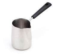 Salsera de acero inoxidable para espumar leche, salsa, taza de espresso, tanque de espuma, bote de crema de café, olla de leche con leche de 370 ml