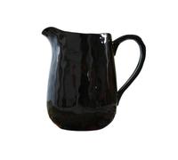 Salsera Jarra de cerámica negra de 1000 ml for leche, gran capacidad, for agua fría, salsa y salsera. jarra de leche
