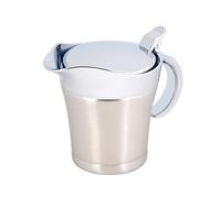 Salsera Térmica, Cacerola de Acero Inoxidable, Recipiente para Aislado, Olla para con Aislamiento de Doble Pared, Taza para Cuenco para con Tapa (Tamaño