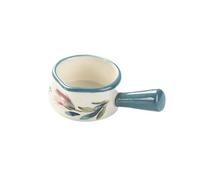 Salseras Jarra de Leche pequeña Pintada a Mano con asa, platillo de cerámica for mojar, Olla for Salsa de Carne Estilo Occidental Salsera