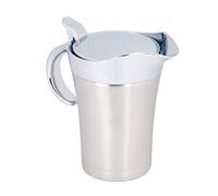 Salseras, Salseras De Acero Inoxidable 304 Con Tapa Con Bisagras, Jarra De Salsa Con Doble Aislamiento, Para Salsa De Tienda, Líquido, Salsa De Tomate, Mostaza, 450/750 Ml(Grande 750ml)