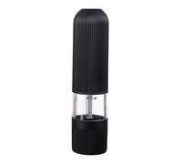 Salt and pepper shakers Molinillo de pimienta automático sal y condimentos eléctrico Condimento Grosor ajustable Herramienta molienda cocina for cocinar barbacoa(Black)
