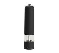 Salt and pepper shakers Molinillo de pimienta, molinillo automático, eléctrico condimentos, espesor condimento ajustable, herramientas cocina(Black)