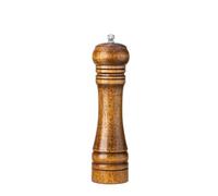Salt and pepper shakers Molinillo de pimienta, molinillo sal y, granos especias madera con núcleos molienda cerámica ajustables, herramientas cocina(A 10inch)