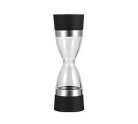 Salt and pepper shakers Molinillo de pimienta sal o - cocina manual 2 en 1 Forma reloj arena y doble especias Pimentero(1pcs)