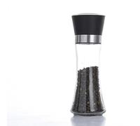 Salt and pepper shakers Molinillo de pimienta sal y especias acero inoxidable recargable Gadget cocina Pimentero grueso ajustable(Plastic Cap 02)