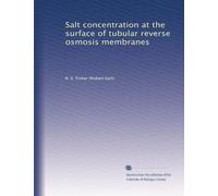 Salt concentration at the surface of tubular reverse osmosis membranes