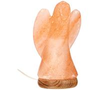 Salt Dreams 4041678004118 Iluminado de Sal del Himalaya Cristal ángel con Base de Madera, Aprox. 19 cm, Incluye eléctricos y Bombilla