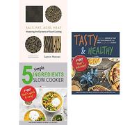 Salt fat acid heat [hardcover], 5 simple ingredients slow cooker and tasty & healthy 3 books collection set