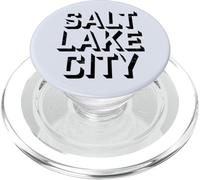 Salt Lake City Utah - Bloque Salt Lake City UT PopSockets PopGrip para MagSafe