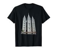 Salt Lake City Utah Temple Architecture Souvenir Hito Camiseta