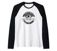 Salt Lake City Utah USA - Diseño de Aventura Camiseta Manga Raglan