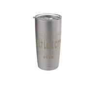 Salt Lake City Utah vintage Vaso térmico de acero inoxidable de doble pared
