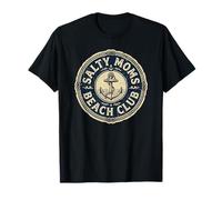 Salt Moms Beach Club, diversión, Ocean Loving Mothers Anchor Camiseta
