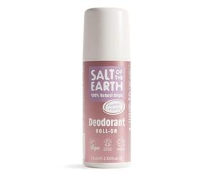 Salt of the Earth - Desodorante natural en roll-on - Lavanda y vainilla | Desodorante en roll-on de 75 ml. Vegano y sin experimentación con animales. Protección de larga duración.